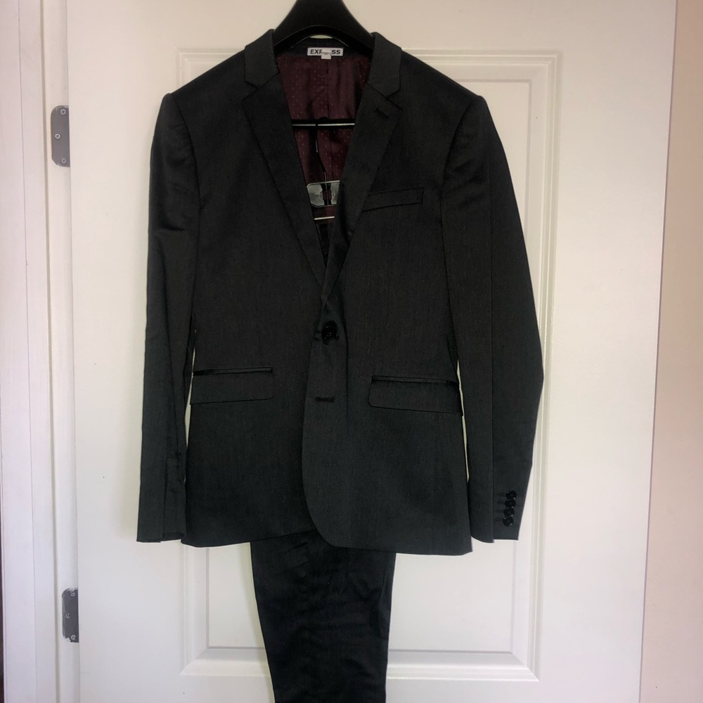 Charcoal suit!